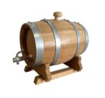 Botticella in rovere 5 litri (5l) – interno paraffinato e finitura verniciata - immagine 3