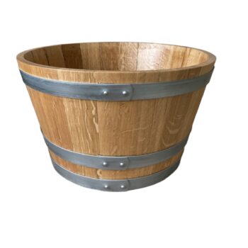 Seau à glaçons artisanal en demi-tonneau de bois