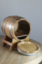 Supporto in rovere per Bag in Box 10L – servizio elegante e pratico - immagine 2
