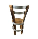 Sedia bassa in botte di rovere – artigianato francese - immagine 4