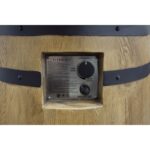 Tavolo braciere a botte con fuoco a gas – Arredo da esterno effetto legno - immagine 15