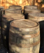 Fût de chêne ex-Cognac de 225 L avec cerclage galvanisé