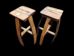 Tavolo a botte con vano contenitore e sgabelli – Botte da whisky riciclata - immagine 3