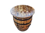 Botte bar in botte da whisky – Mobile contenitore rustico - immagine 3