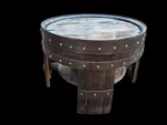 Set di mobili a botte in botte da whisky – 2 sedie + 1 tavolo artigianali - immagine 2