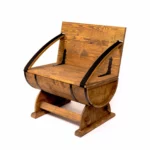 Panca a botte rustica 3 in 1 – Contenitore, seduta e tavolino