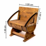Panca a botte rustica 3 in 1 – Contenitore, seduta e tavolino - immagine 7