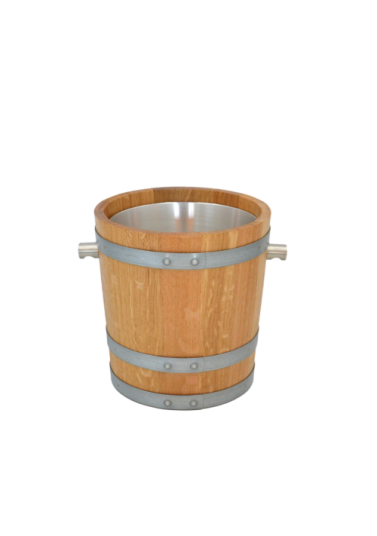 seau-champagne Secchiello per champagne in rovere – Eleganza rustica e freschezza garantita - immagine 1